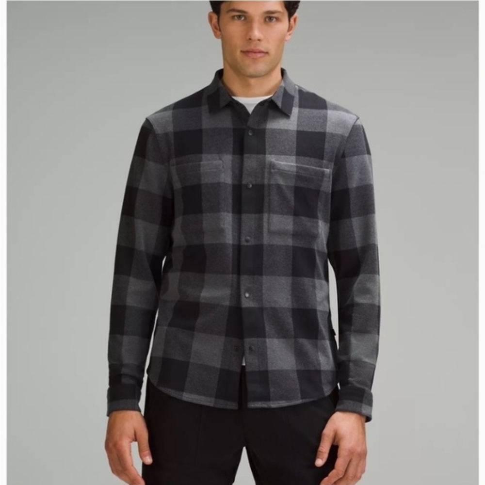 Lululemon Men's Soft Knit Plaid Shirt Size XS - Picture 2 of 10